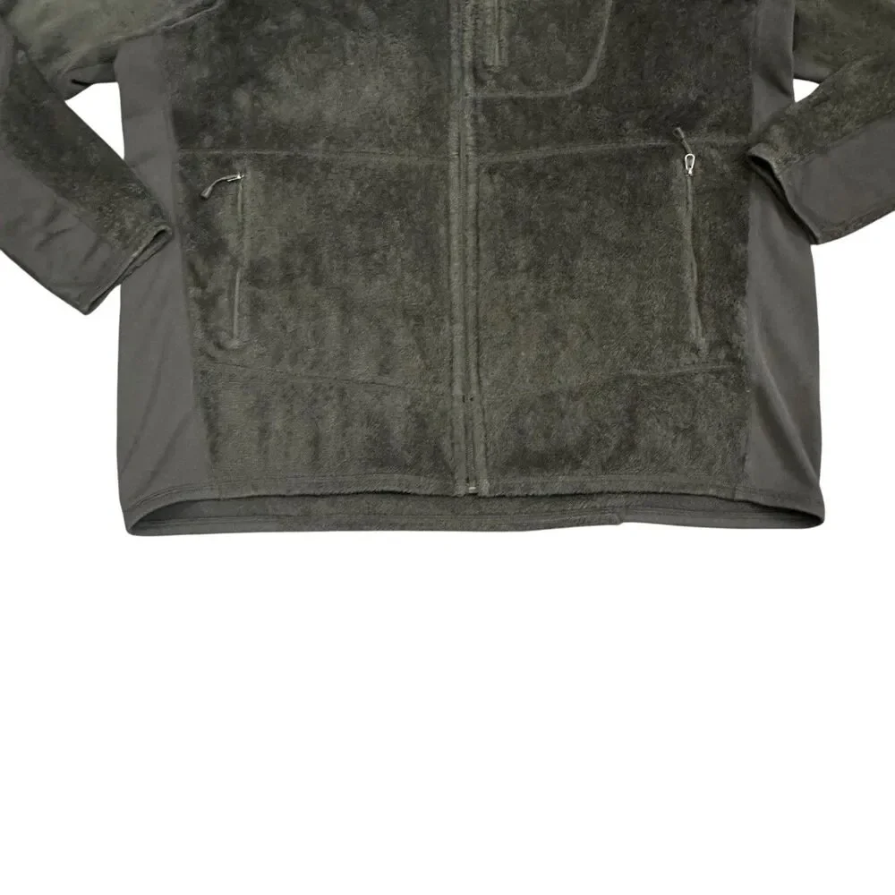 Patagonia Men's Green R2 Logo Full Zip Deep Pile Polartec Fleece Jacket Size XL - Picture 2 of 12